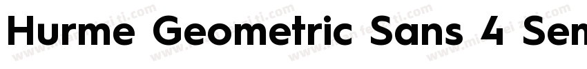 Hurme Geometric Sans 4 SemiBold字体转换